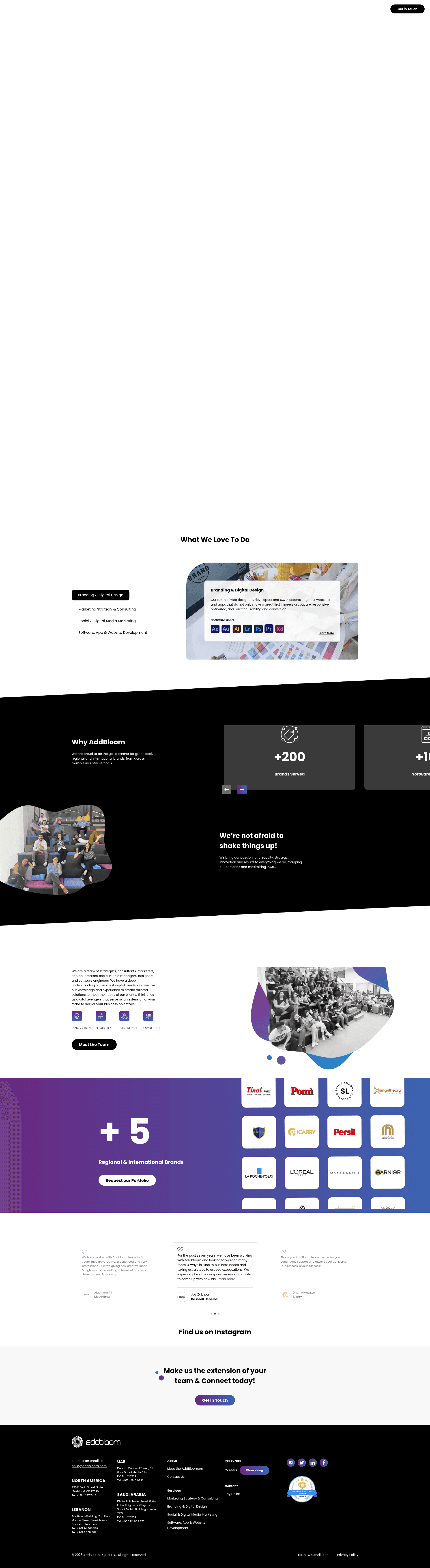 AddBloom website screenshot