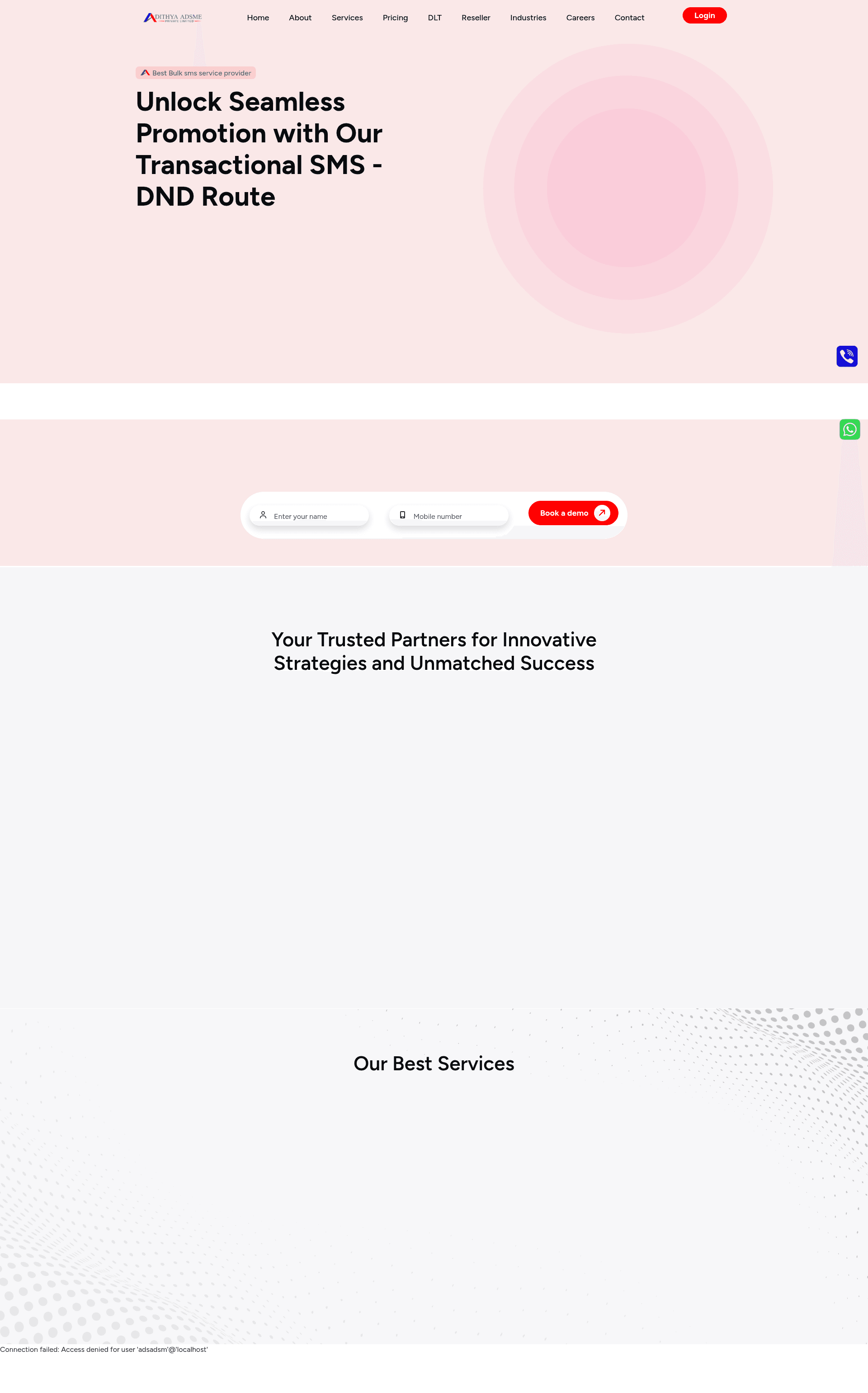 Adsme website screenshot