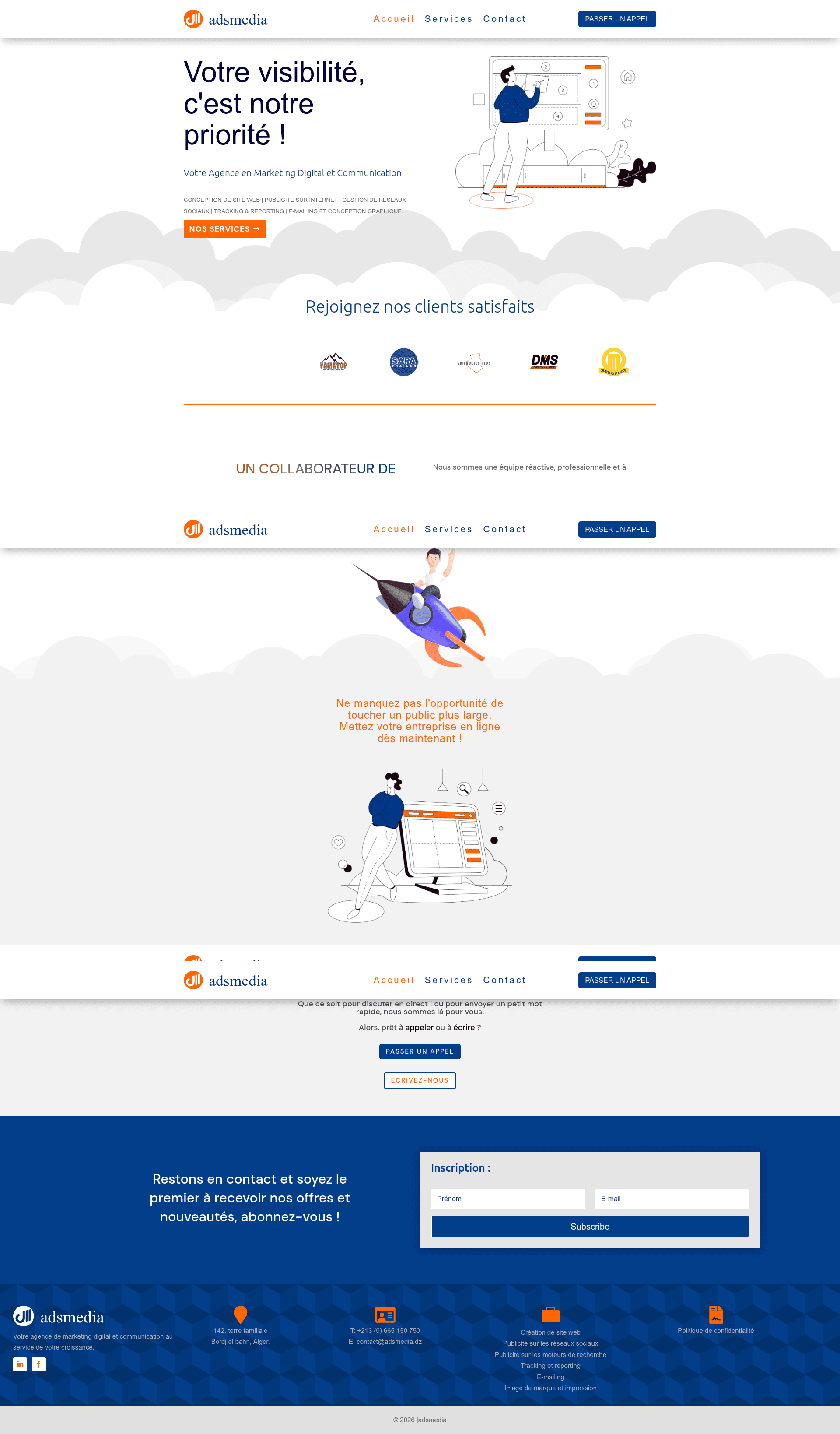 adsMedia website screenshot