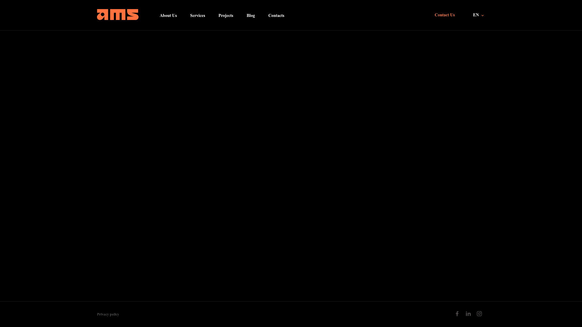 AMS Agency website screenshot