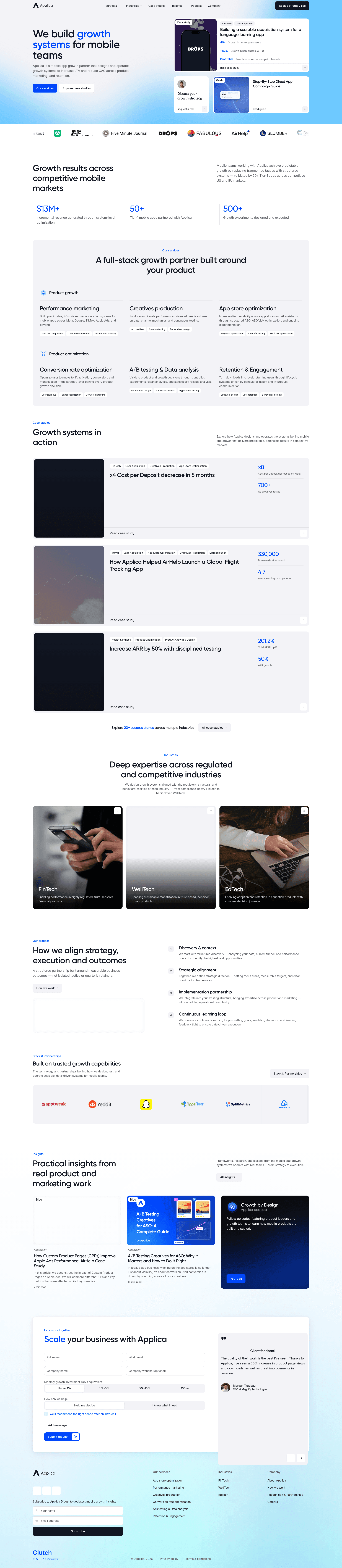 Applica website screenshot