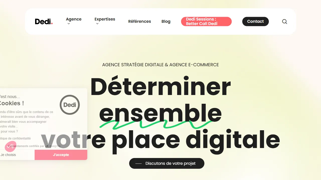 Screenshot of Dedi Agency