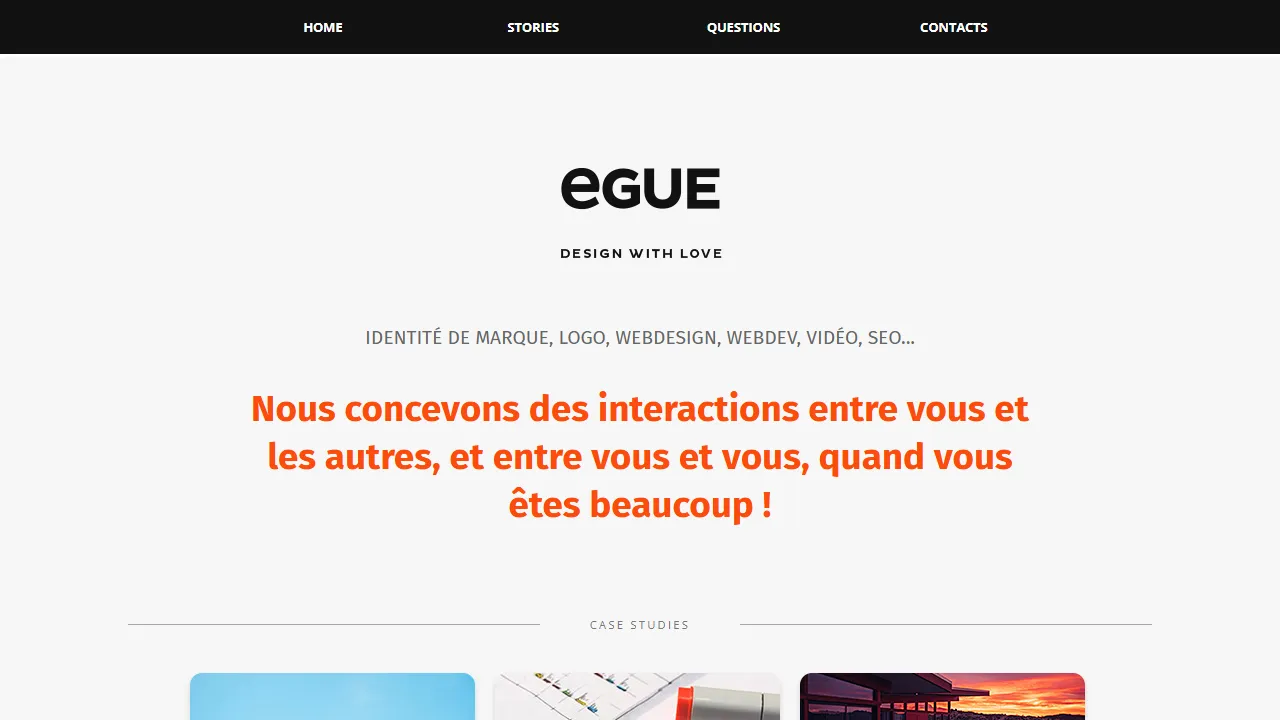 Screenshot of EGUE