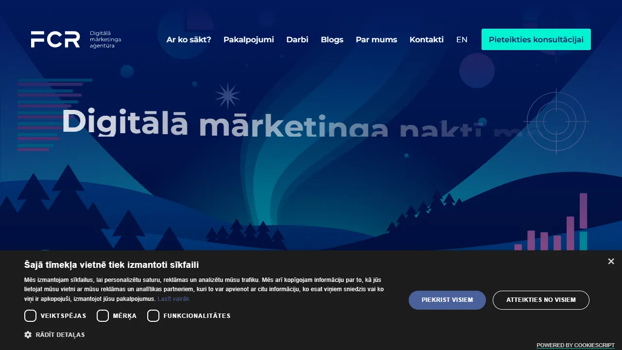 Screenshot of FCR Digital