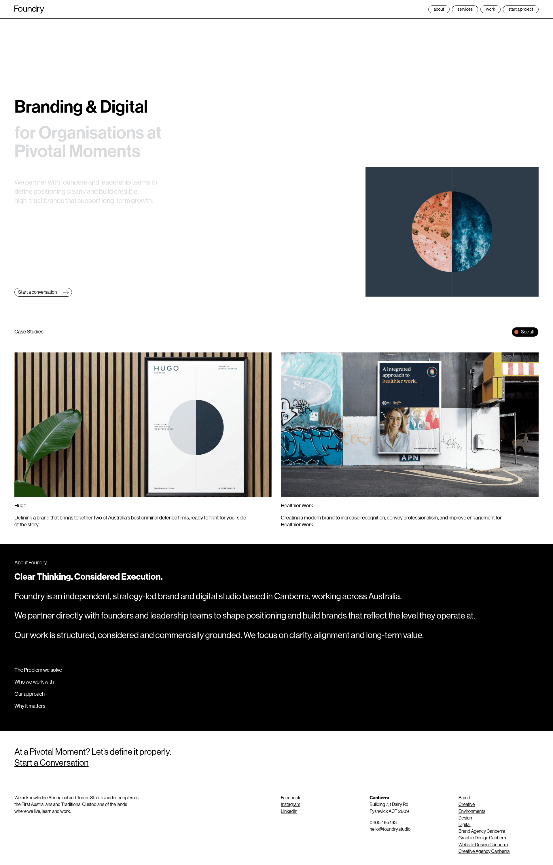 Foundry website screenshot