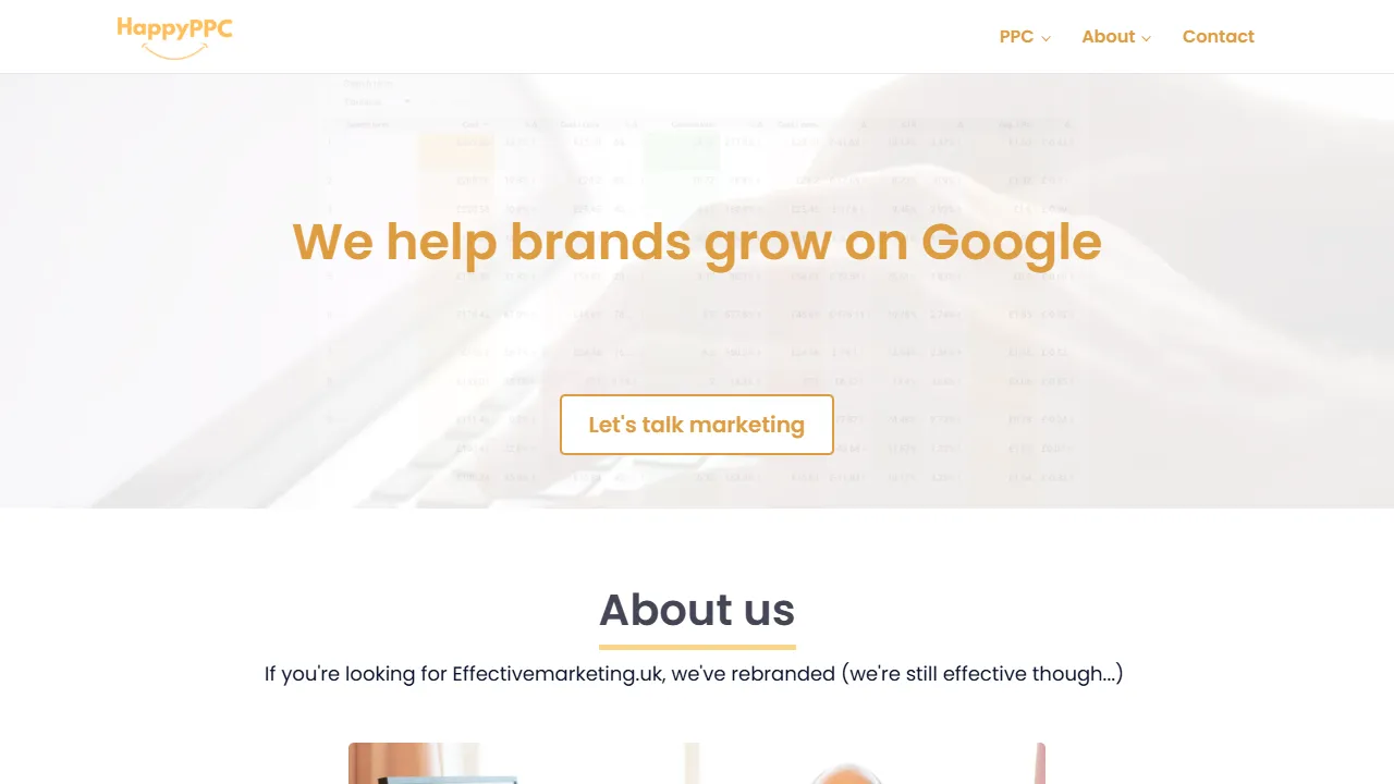 Screenshot of Happy PPC