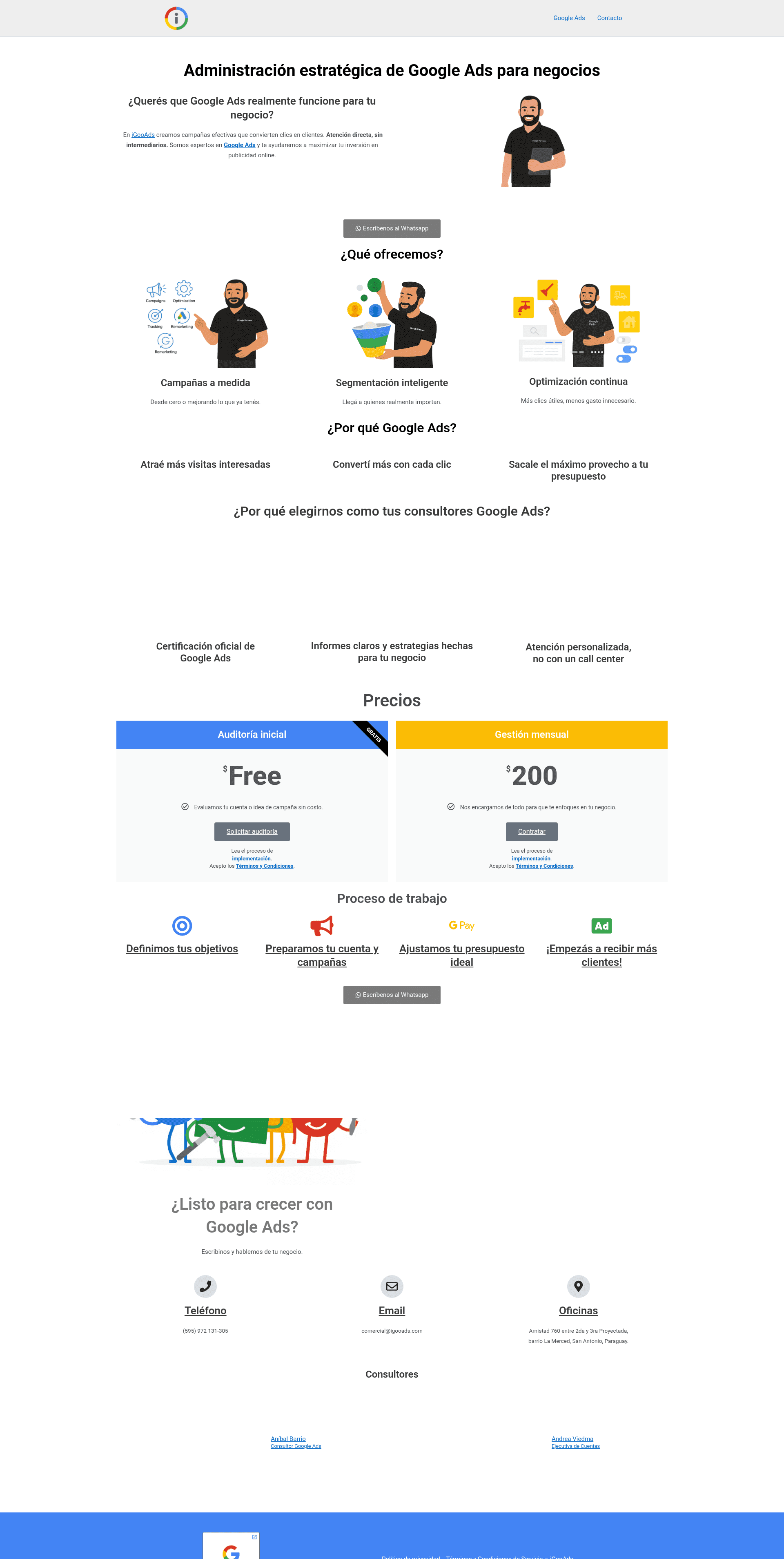 iGooAds website screenshot