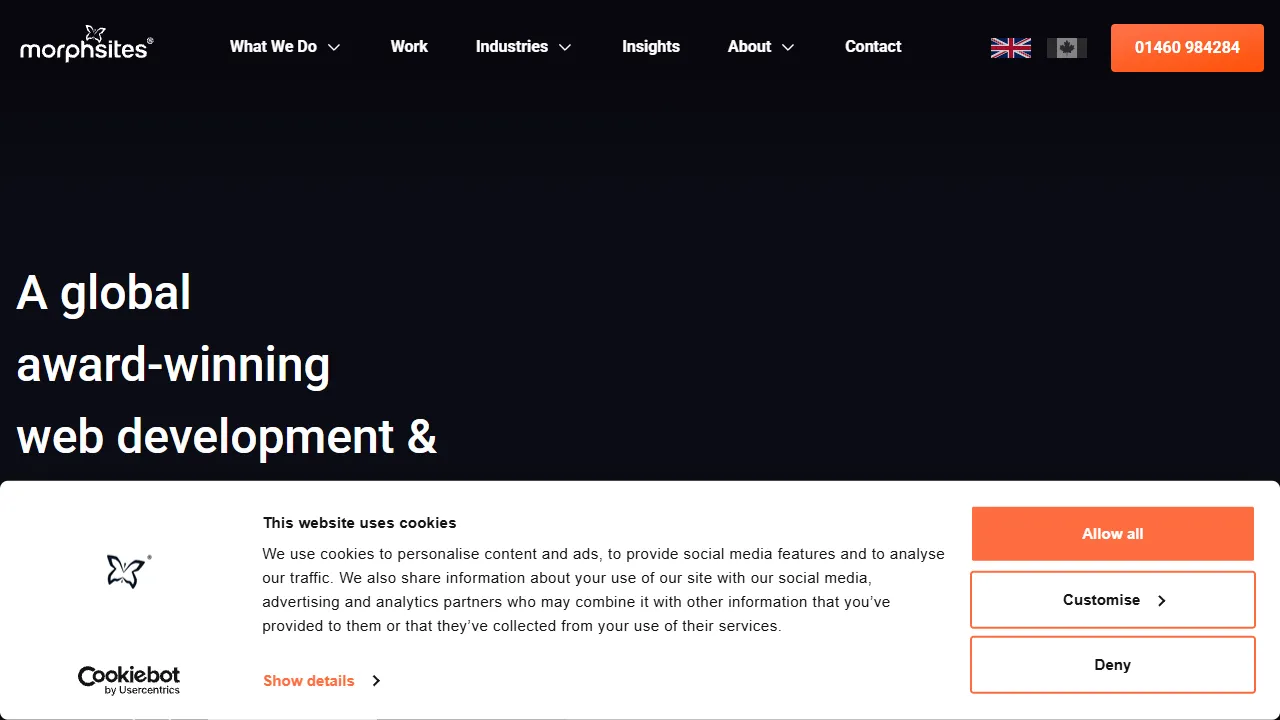 Screenshot of morphsites