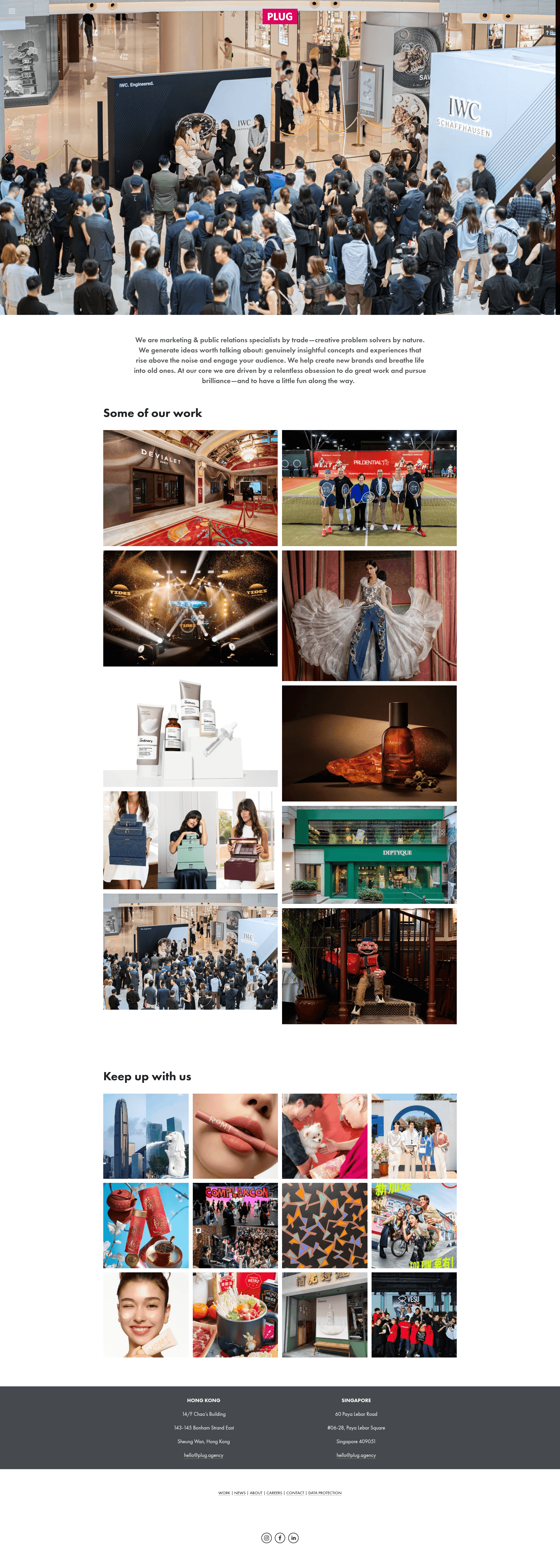 Plug website screenshot