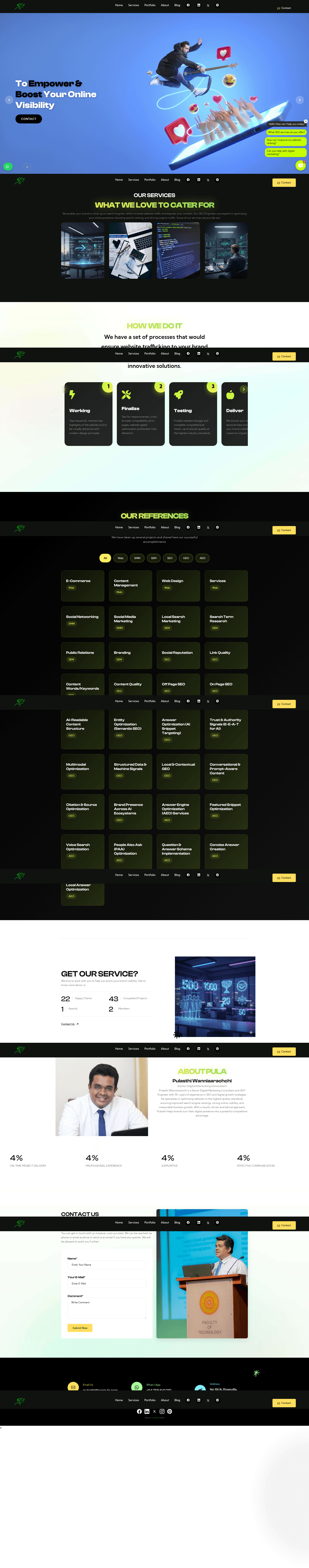 Pula website screenshot