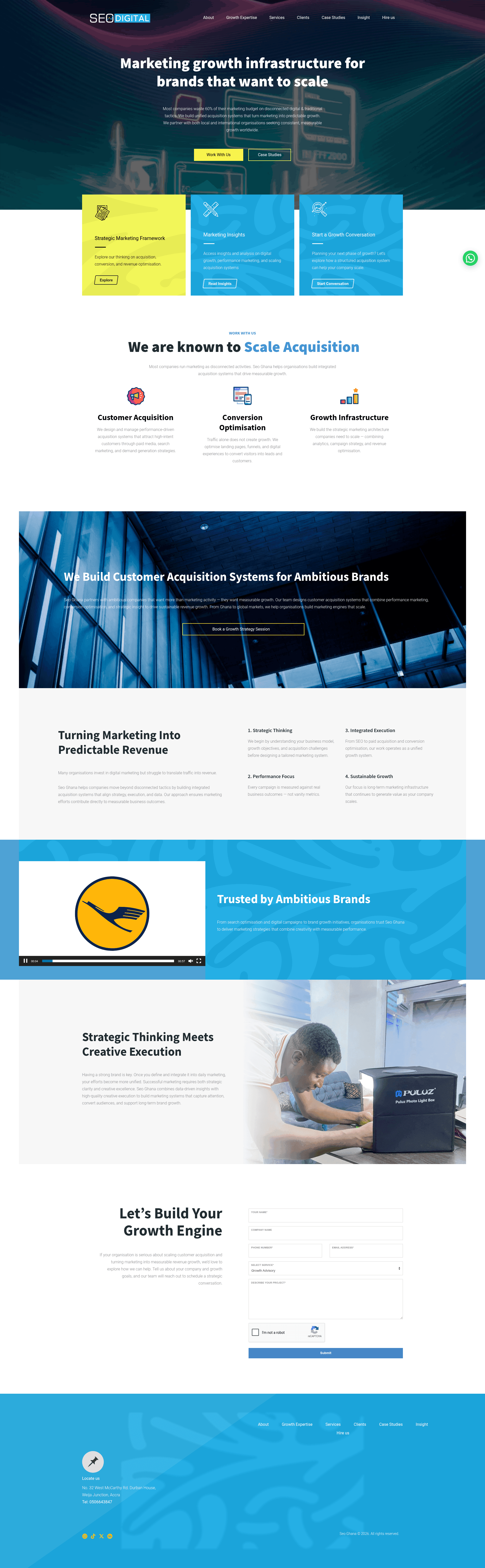 Seo Ghana website screenshot