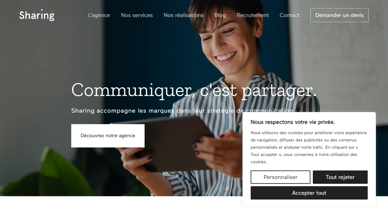 Screenshot of Sharing