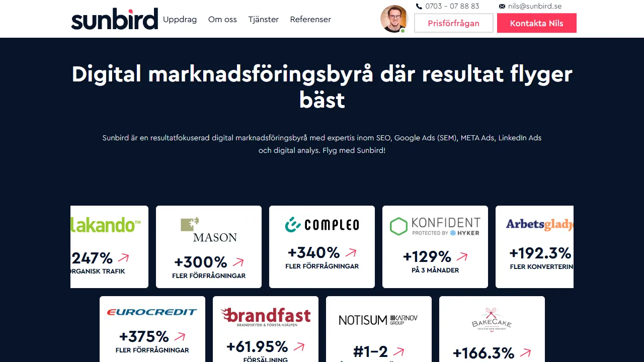 Screenshot of Sunbird