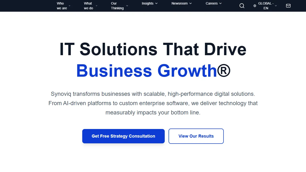 Screenshot of Synoviq