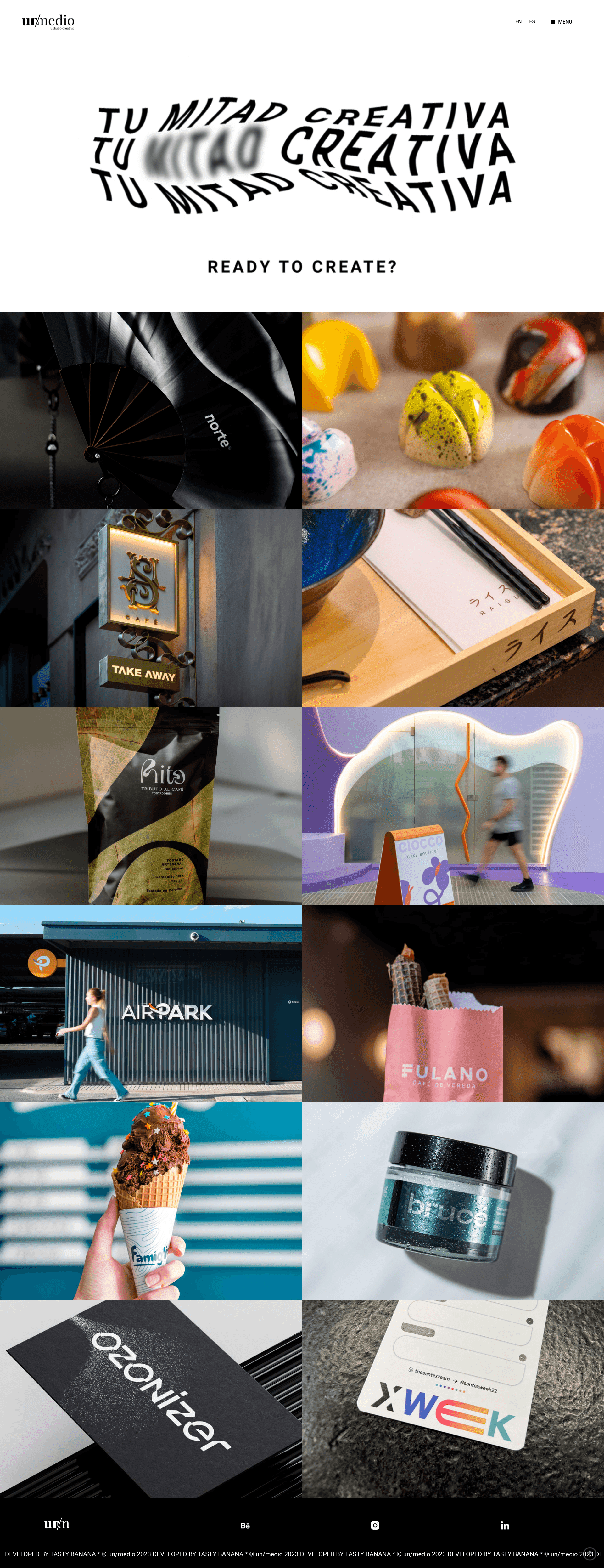 un/medio website screenshot