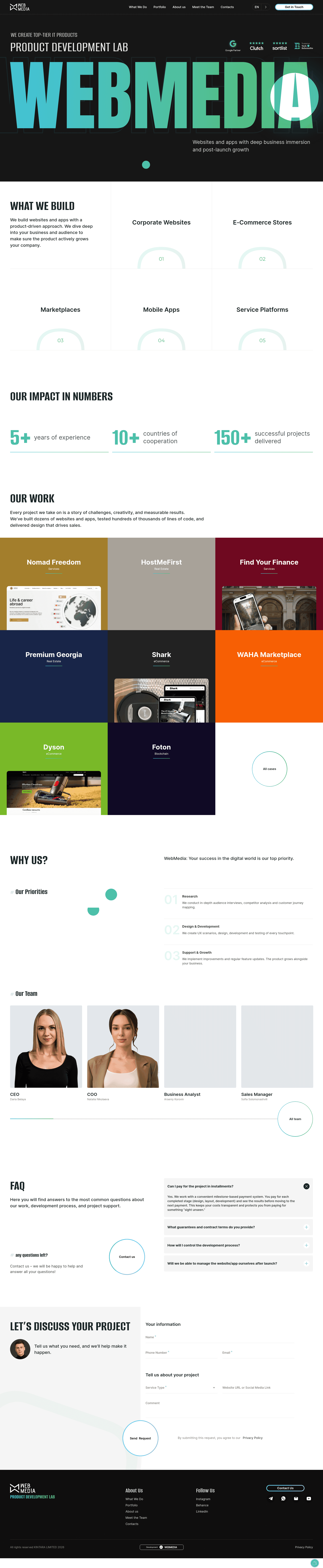 WebMedia website screenshot