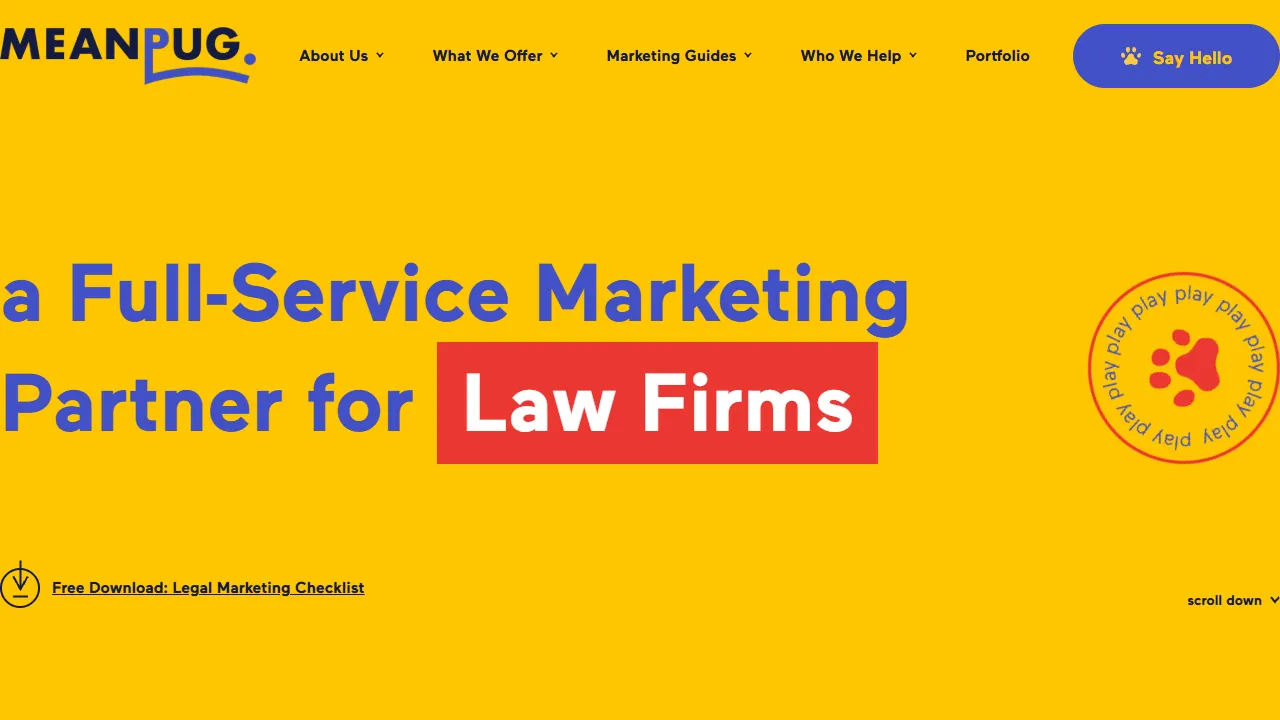 Screenshot of MeanPug Digital