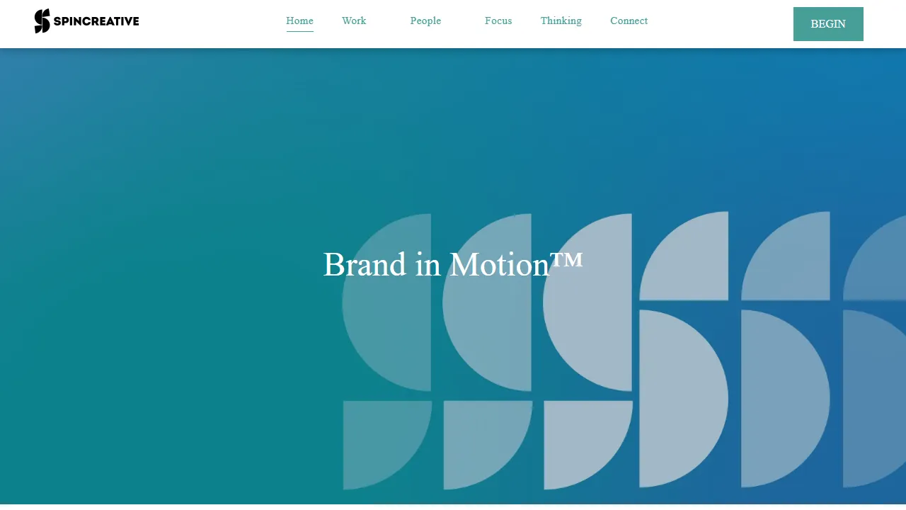 Screenshot of Spin Creative