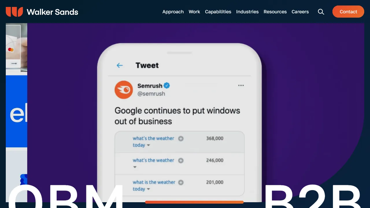 Screenshot of Walker Sands